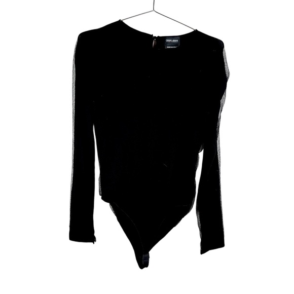 Giorgio Armani Black Mesh Bodysuit - Picture 2 of 11